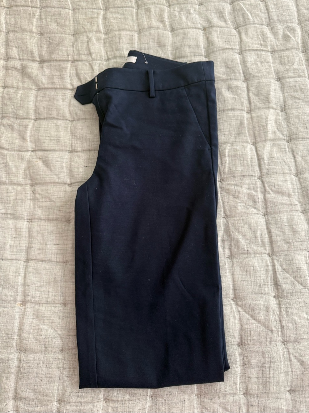 LOFT Navy Cropped Women's Dress Pants - Picture 4 of 4